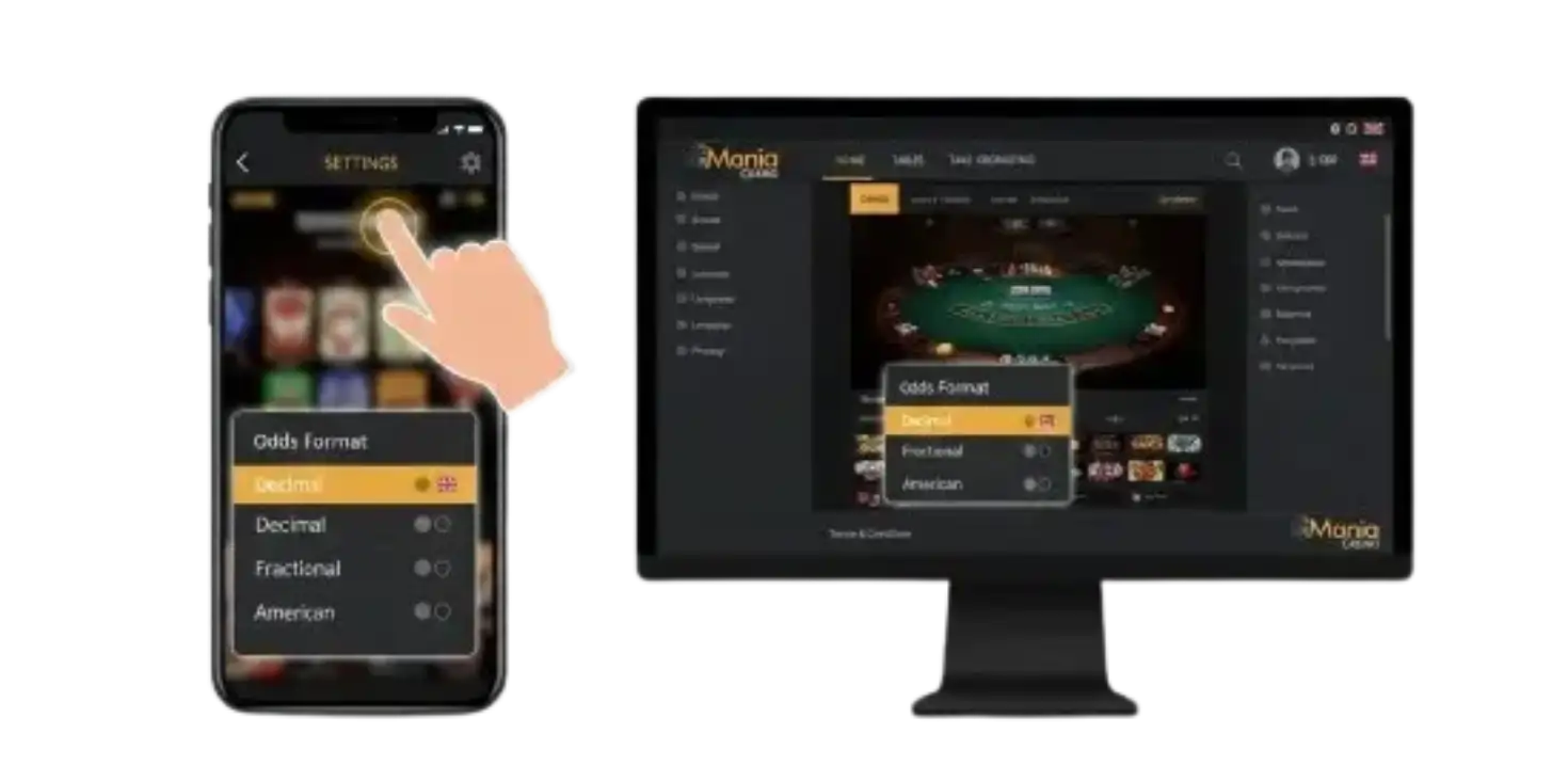 Mania Casino App Screenshot